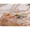 Adjustable Candy Y2K Blue White Black Pink Enamel Cubic Zirconia Open Ring Golden Stainless Steel Jewelry Gift - Image 2