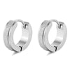 1 Pair Unisex Classic Punk Simple Circle Stainless Steel Earrings For Women Men Cool Round Huggie Hoop Earrings Female Jewelry - Image 7