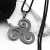 Goth Triquetra Triskelion Triskele Necklace Stainless Steel Celtic Knot Necklaces Amulet Irish Knots Jewelry Teen Wolf N8573S03 - Image 1