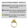 Bocarman Rectangular Ice Cut Mint Green Cubic Zirconia Copper Ring For Women Vintage Engagement Wedding Adjustable Jewelry - Image 6