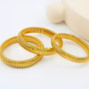 304L Stainless Steel Elastic Bracelet Women Gold Plated Charm Punk Wide Chunky Metal Spiral Bangle - Image 5
