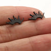 Simple Design Sun Totem Stud Earrings Women Irregular Fan Shaped Stainless Steel Thorn Earings Party Jewelry Gifts - Image 4
