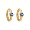 Silver Ear Needle Oval Small Zircon Hoop Earrings Colorful Zircon Gold Earrings for Women Party Jewelry - Image 10
