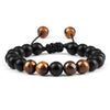 Men Bracelet Tiger Eye Stone Braided Bracelet Black Matte Stone Beads Bracelet Couple Distance Charm Yoga Jewelry Gifts - Image 22