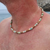 Laut Turquoise Wood Necklace Boho Beach Surfer Adjustable Bead Necklaces for Women Men Summer Jewelry Gifts - Image 1