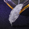 Rhinestone Feather Brooch Pin in Gold-Tone and Silver-Tone Styles - Image 39