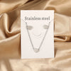 Love Heart Pendant Necklaces For Women Stainless Steel No Fade 2 Pieces Jewelry Wedding Party Gifts Gold Color - Image 5
