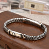 Braided Keel Chain Bracelet for Men Vintage Link Bracelets Hip Hop Male Jewelry Gift for Boyfriend - Image 2