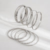 Twisted Metal Bangle Set in Gold-Tone or Silver-Tone - Image 19