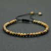 4mm Stone Bracelet Men Women Handmade Braided Adjustable Braclet Small Tiger Eyes Howlite Agates Beads Braslet - Image 2