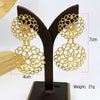 Women Earrings Design Big Drop Earrings Two Tone Jewelry Wedding Party Gift - Image 4