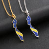 Curacao Map Flag Pendant Necklace Stainless Steel For Women Girls Gold Silver Color Charm Femal Choker Jewelry Gift - Image 1