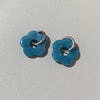 Multicolor Transparent Acrylic Resin Marbling Flower Drop Earrings for Women Gold Color Ear Buckle Jewelry - Image 8