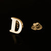 Quality Brass Initial A to Z 26 Letters Pin Golden Color English Symbol Design Men's Suit Collar Lapel Brooch Pin - Image 5
