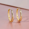 Simple Gold-Tone Hoop Earrings for Everyday Wear - Image 12
