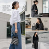 Geometric Mini Tote Bag Women Black Ivory Graphic Handbag Ring Handle Compact Daily Purse for Korean Style Outfits - Image 3