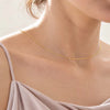 Simple Multilayer Pearl Back Chain Necklace Women Metal Zircon Water Drop Body Chain Bride Wedding Jewelry Accessories - Image 4