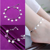 Silver Color Stamp Anklets For Women Foot Leg Chain Link Bracelet Tassel Charms Beach Accessories Jewelry For Female - Image 10