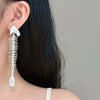 Fishbone Pearl Dangle Earrings for Women Vintage Drop Earrings Exaggerated Punk Versatile Elegant Jewelry Gifts - Image 2