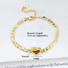 Venezuela Colombia Mexico Flag Cuban Chain Bracelet for Women Men Enamel Country Map Heart Charm Bracelet Patriotic Jewelry Gift - Image 4