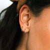 Stainless Steel Birthstone Earrings Minimalist Huggie Hoop Earrings For Women Unisex earrings for women jewelry - Image 6