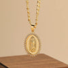 Personalized Colorful Zircon Necklace Design, Light, And Versatile, Madonna Necklace - Image 9