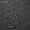 2.5/3mm Wide Stainless Steel Bamboo Necklace for Women Men Bar Link Chain on Neck Collarbone Jewelry Accessories - Image 13
