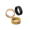 Titanium Steel 8MM Grid Mesh Ring Woman For Men Simple Multi-color Jewelry Party Gifts - Image 5