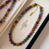 Colorful Tourmaline Stone Gold Female Beads Chain Necklace Jewelry For Women Birthday Gifts - Image 5