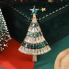 Christma’s Rhinestone Christmas Tree Brooch for Women Unisex Glass Plant Pins Event Party Decoration Clothes Accessories - Image 5
