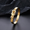 Belt Buckle Wrist Strap Bracelet for Women Adjustable Bracelets Stainless Steel Jewelry for Women Gift for Girlfriend - Image 1