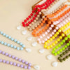 Colorful Acrylic Bead Necklace with Irregular Pearl-Style Pendant - Image 26