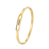 Classic Slideable 3 Zircon Bangle For Women Wedding Day Gift Stainless Steel Love Bracelet Jewelry - Image 1