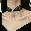 Gothic Vintage Sun Pendant Chain Black Lace Multi Layer Choker Necklace For Women Egirl Charm Halloween Jewelry Accessories Gift - Image 11