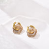 Flower Resin Acrylic Drop Earrings Gold Color Round Circle Stainless Steel Ear Buckle Hoop Earrings For Women Jewelry Gift - Image 11