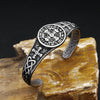 Classic Saint Benedict Cspb Bracelet For Men Women Stainless Steel Cross Opening Bangles Biker Jewelry - Image 4