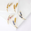 Rhinestone Wheat Ear Brooches for Women Unisex Enamel Wheat Plant Pins Banquet Party Backpack Gifts Jewelry Accessories - Image 2