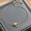 Circle Interlocked Gold-Color Charm Bangle For Women Men Personally Bracelet Party Girls Accessories Jewelry - Image 1