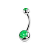 1PC Titanium Crystal Gem Curved Barbell Rings Belly Button Navel Rings Piercings Nombril Ombligo Piercing Charming Jewelry - Image 10