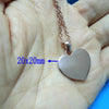 10Piece/Lot Heart Pendant Necklace Set for Women Mirror Polished Stainless Steel Chain Jewelry Gift - Image 4