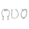 3/24pcs 316L Stainless Steel Fake Magnetic Septum Nose Hoop Ring,Horseshoe Clip On Nose Ring No-Pierced Septum Ring - Image 14