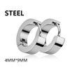 1 Pair Punk Stainless Steel Triangle Earrings Women Men Ear Piercing Geometric Stud Earrings Push-Back Clip Unisex Party Jewelry - Image 16