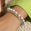 Wedding Bridal Jewelry 1-10 Row Cuff CZ Rhinestone Crystal Stretch Strand Bracelet Bangle - Image 7