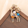 Baroque Deer, Giraffe, and Sika Deer Design Brooches for Men and Women, Jewelry and Accessories - Image 9
