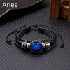 12 Constellation Zodiac Sign Charm Luminous Bracelets Men Women Vintage Multilayer Wrap Leather Bracelet Bangle Birthday Gift - Image 8