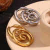 Zakol Personalized Mosquito Coil Shaped Stainless Steel Hoop Earring for Women Punk Spiral Circle Ear Accessories Jewelry Gift - Image 3