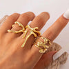 4Pcs/Set Silver Color Irregular Geometric Open Rings For Women Men Punk Metal Adjustable Knuckle Joint Ring Jewelry - Image 7