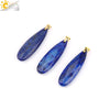 Csja Water Drop Necklaces Crystal Pendant Stainless Steel Chain Necklace for Women Stone Amethyst Jewelry Gift - Image 37