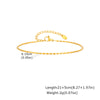 Minimalist Rugby Bead Chain Anklet,Women's Stainless Steel Gold Color Anklets,Dainty Summer Jewellery Gifts - Image 7