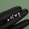 Stainless Steel Labret Piercing Stud with 16 Gauge and 1.2 x 8 mm Post - Image 42